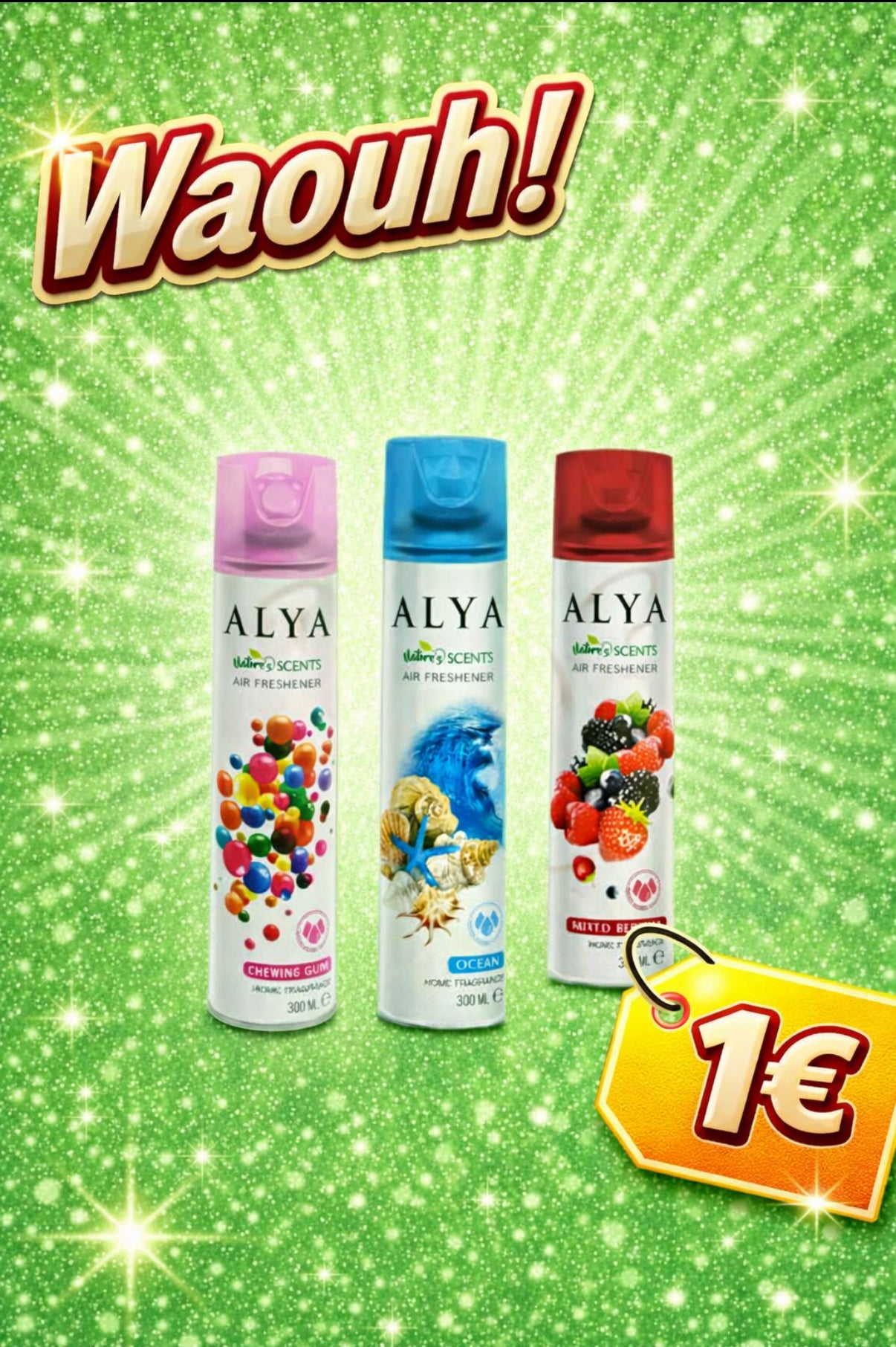 Spray désodorisant intérieur Alya (rouge fruits des bois)