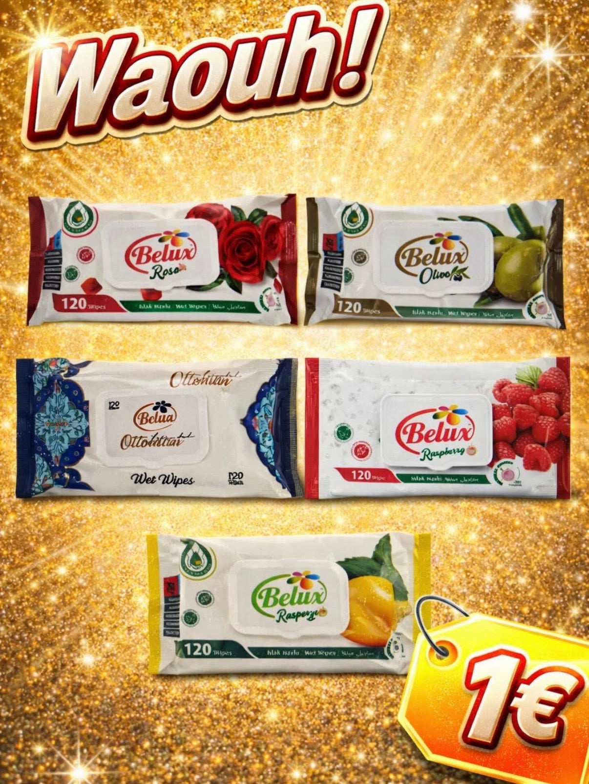 Lingettes nettoyantes Belux
