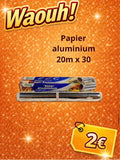 PAPIER ALUMINIUM 20mX30
